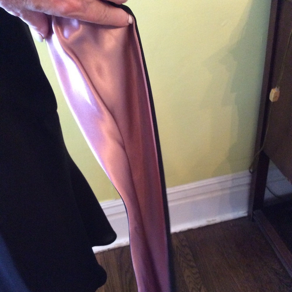 JNY NWT Gorgeous Black/Pink One Shoulder Dress 10 - Picture 5 of 15